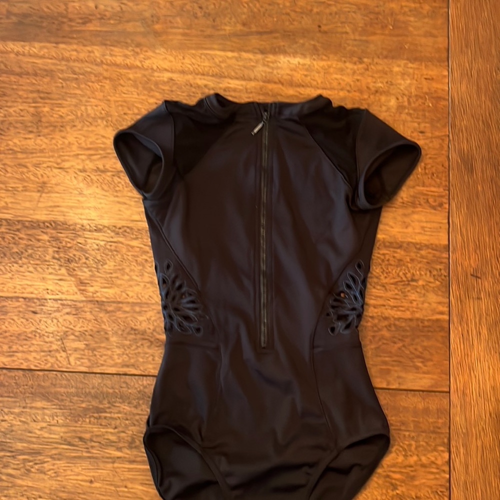Black leotard adult small